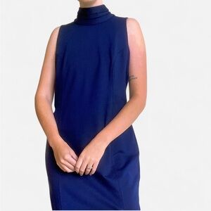 New York & Company Navy Midi Dress